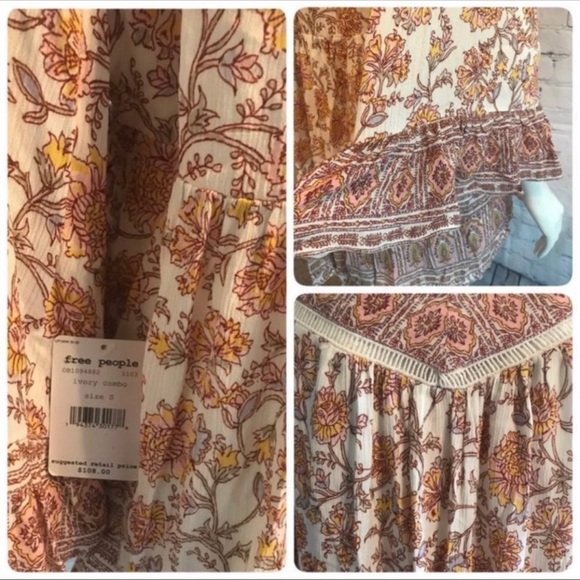 Free People MOONLIGHT DANCE TUNIC SIZE SMALL NWT - Picture 16 of 16